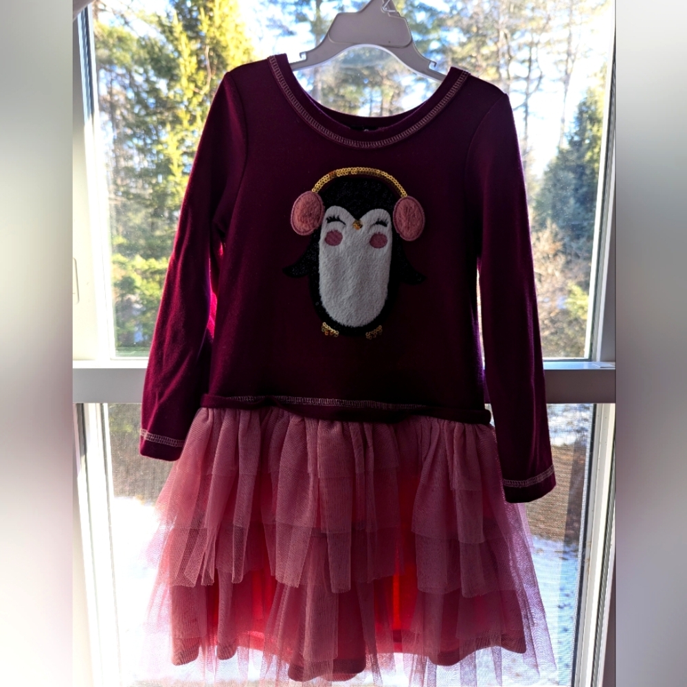 Zunie girl dress, size 5, purple, tutu bottom